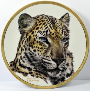 Atemberaubender Lenox Great Cats of the World Sammelteller chinesischer Leoparard - Bild 1 von 2