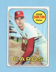 1969 Topps #255 Steve Carlton St. Louis Cardinals Baseball Card EX
