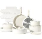 CAROTE 21pcs Detachable Handle Pots and Pan Set, Nonstick Induction Cookware, RV