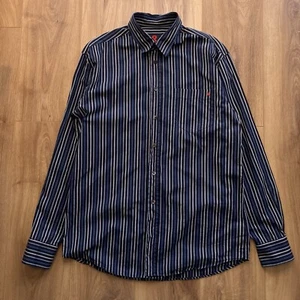 Vintage Dolce & Gabbana Blue Striped Shirt D&G size 50 Medium Casual Long sleeve - Picture 1 of 8