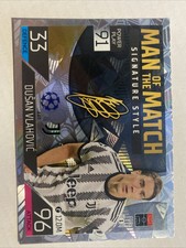 Match Attax 2022 2023 22 23 Dusan Vlahovic Man Of The Match Signature Style