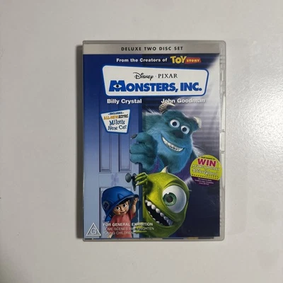 Monsters, Inc. (DVD, 2001) Deluxe 2 Disc Set Former Rental - Image 1 of 4