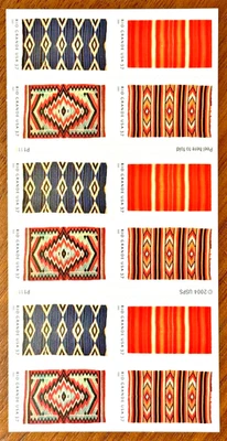 Scott #3929b - 37 Cent Rio Grande Blankets Booklet Pane of 20 MNH Stamps - Image 1 of 2