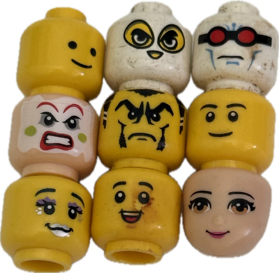 LEGO LEGO😊🌟 BULK LOT  minifigure HEADS  BOYS GIRLS CHILDREN ADULT TOYS-.... - Image 1 of 1