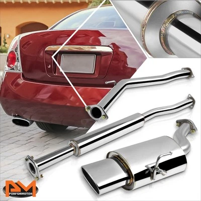 Para 02-06 Altima 2.5L QR25DE 5.75" Punta Silenciadora Ovalada S.S Sistema de Escape Catback Foto 1 de 4