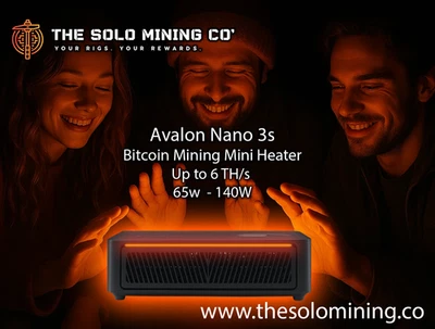 Canaan Avalon Nano 3S 6TH/s Bitcoin Miner Heater 140W UK Stock Home Mining - Image 1 of 4