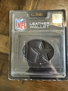 Dallas Cowboys NFL Leather Tri-fold Wallet Black - Bild 1 von 2