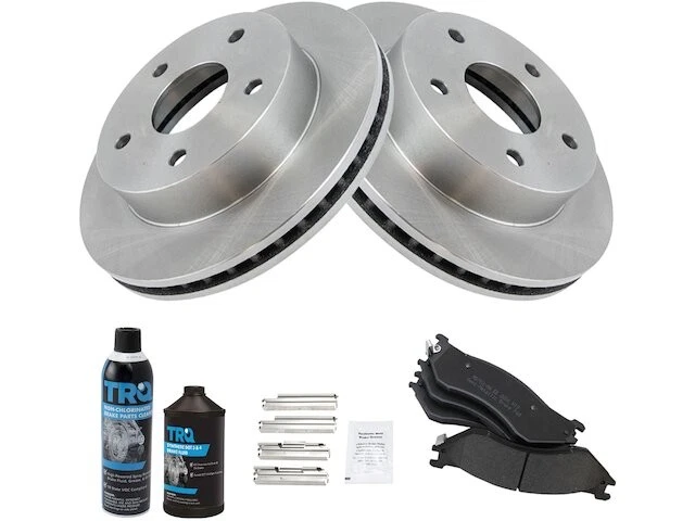 Kit de pastillas de freno delanteras y rotor TRQ 57HW37Z para Dodge Ram 1500 2000-2001 4x4 Foto 1 de 1