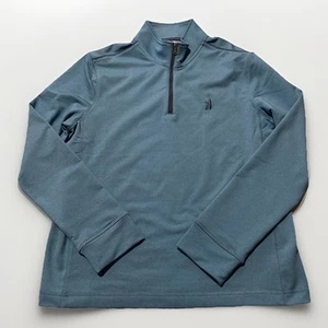 Brand New Johnnie-O 1/4 Zip Performance Pullover Size 12, Turquoise, - Picture 1 of 5