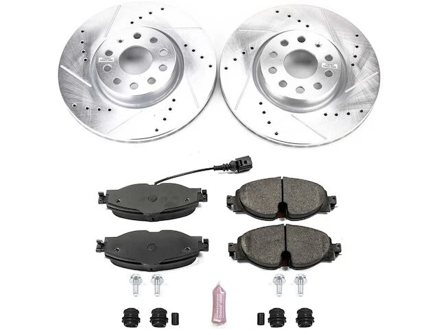 Комплект переднего тормоза и ротора для Audi A3 Quattro 2016 2017 VX143GM 2015-2018 годов выпуска - Изображение 1 из 1