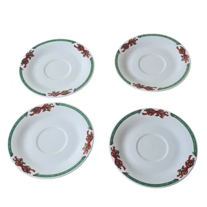 Juego de 4 platillos de arco de bayas de acebo de Navidad Navidad en el parque vacaciones - Imagen 1 de 3