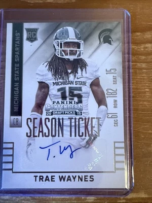 trae waynes 2015 panini contenders draft picks auto #219 Season Ticket - Image 1 of 2