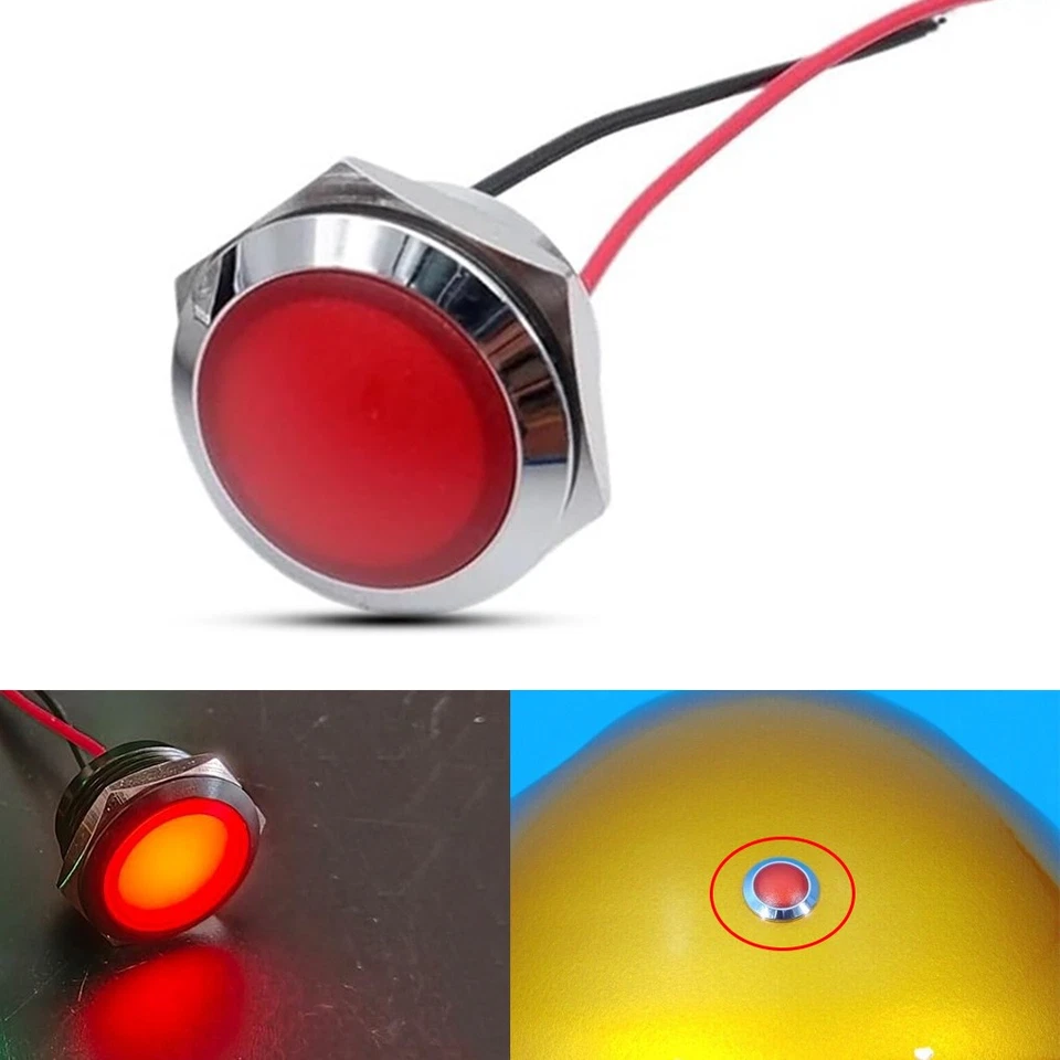 Red High Beam Indicator Pilot Light body bulb For 1968 Yamaha DT1  - Imagem 1 de 4