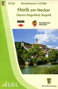 Wanderkarte 1:25000 Horb am Neckar Oberes Nago*dtal, Nago*d Lgl (Land-)Karte - Bild 1 von 2