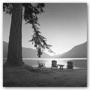 IMPRESIÓN ARTÍSTICA Crescent Lake I Moises Levy 12x12 - Imagen 1 de 1