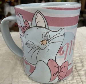 Aristocats Disney Coffee Mug MARIE Pink Light Blue 3D Stoneware - Picture 1 of 6
