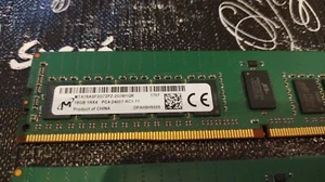 MICRON 16GB 1Rx4 PC4-2400T RC1-11 MTA18ASF2G72PZ (Comp. HPE,CISCO,LENOVO,DELL) - Photo 1/3
