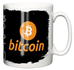 Bitcoin BTC Kryptowährung Medaille, Satoshi Nakamoto Tee Kaffee Keramik Tasse Geschenk - Bild 1 von 4