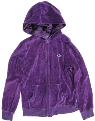 Chaqueta con Capucha Total Girl Terciopelo Cremallera Frontal Usada 80% Algodón Talla L 14-16 Foto 1 de 2