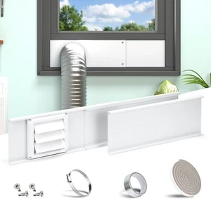 Dryer Vent Window Kit, Adjustable Window Vent Kit with Outdoor Dryer Vent Cov... - Picture 1 of 9