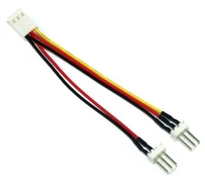 Ventilador cable de alimentación en Y cable de corriente 3 pines Molex - Imagen 1 de 1