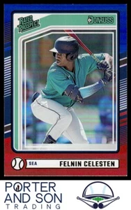 Felnin Celesten 2024 Donruss Red and Blue #168 Seattle Mariners - Picture 1 of 2