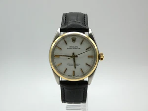 Running Circa 1984 ROLEX 1003 Oyster Perpetual 34mm 26 Jewel Wristwatch - Picture 1 of 6