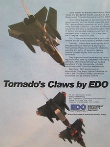 5/1980 PUB EDO POD EJECTOR RELEASE UNIT ERU PANAVIA TORNADO ORIGINAL AD - Imagen 1 de 1