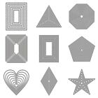 Geometric Frame Metal Cutting Dies Stencil Scrapbooking Album Stamp Paper