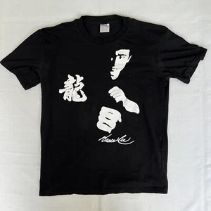 Bruce Lee Shirt Men’s Large Black Martial Arts Kung Fu Enter The Dragon 2084 - Picture 1 of 9