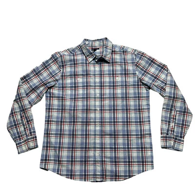 Gap Shirt Mens XL White Plaid Classic Fit Button Up Long Sleeve Casual - Image 1 of 4
