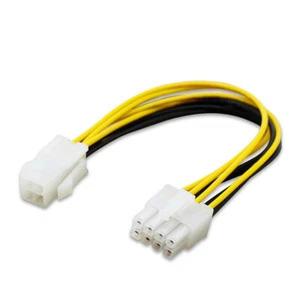 ATX 8 Pin EPS12V to Dual 4 Pin Molex Male Motherboard Power Supply Adapter Cable - Picture 1 of 7
