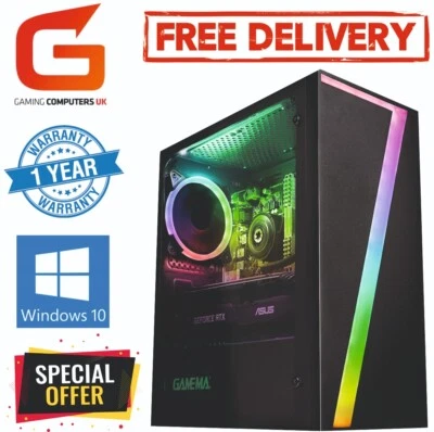 FAST i5 16GB 120GB+2TB GTX 1650 Gaming PC  Wins 10 - Image 1 of 4
