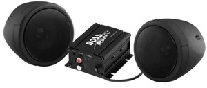 BOSS AUDIO 600W 2-SPEAKER BLUETOOTH SOUND SYSTEM BLACK CAN-AM MAVERICK/COMMANDER - Bild 1 von 1