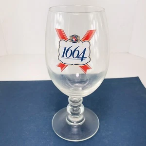 Kronenbourg 1664 Bier Klarglas 7" Hoch 0,25L FRANKREICH - Bild 1 von 5