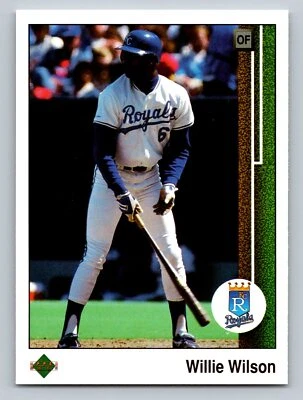 Willie Wilson 1989 Upper Deck #244 Kansas City Royals - Image 1 of 2