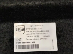 5F4867769A rear plate for SEAT LEON (5F1) STYLE 2014 2335396 - Picture 1 of 19