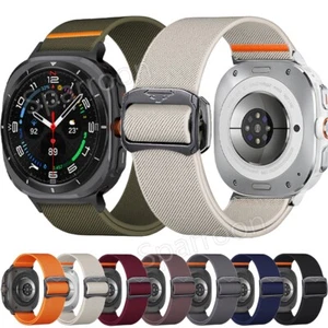 Elastic Nylon Loop Strap Bracelet Watch Band For Samsung Galaxy Watch Ultra 47mm - Picture 1 of 40