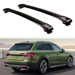 2PCS Cross Bar Fits For Audi A4 All Road 2016-2024 Roof Rail Rack Lockable Bars - Picture 1 of 7