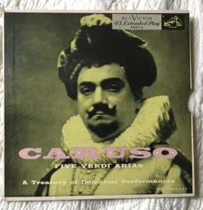 ENRICO CARUSO Five Verdi Arias RCA ERAT 4 45rpm EP Rigoletto - Picture 1 of 7