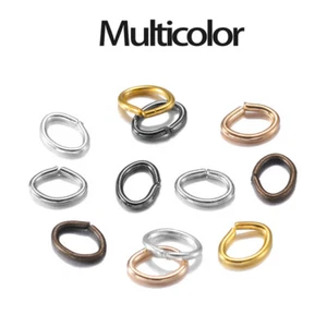 300Pcs Oval Jump Split Rings Connector Open Metal Ring Jewelry Making DIY Crafts - Picture 1 of 13