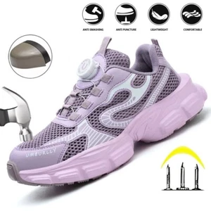 Scarpe da lavoro donna ragazza sneaker scarpe antinfortunistiche donna rosa scarpe protettive - Foto 1 di 16