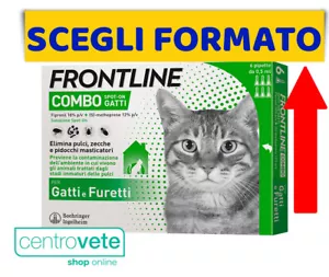 FRONTLINE COMBO Gatto 3 / 6 / 9 / 12 Pipette - Antiparassitario per GATTI - Foto 1 di 7