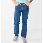 Men's Levi's 505 Regular Dark Wash Straight Leg Jeans Size 34x29"