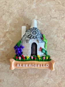 CALAMITE DAL MONDO ITALIA PUGLIA TRULLI DI ALBEROBELLO MAGNETI DA COLLEZIONE - Picture 1 of 1