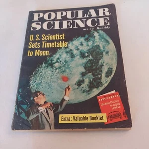 1958 May, Popular Science Monthly Magazine, Timetable To Moon (MH417) - Picture 1 of 4