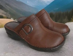 B.O.C Clogs Slipper Pantoletten mit Messingschnalle Western Boho Damen Schuhgröße 8M - Bild 1 von 5