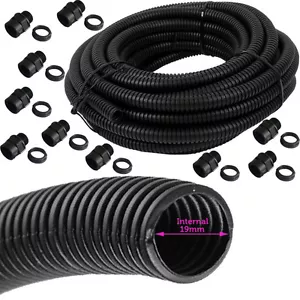 10m 25mm Outdoor External Cable Conduit Flexible Enclosure Trunking Tube CCTV - Picture 1 of 1