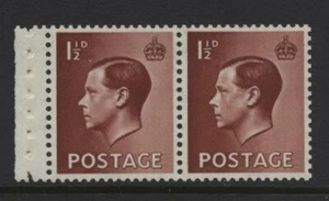 1936 11/2d ROTBRAUN KEVIII BOOKLET SCHEIBE MIT ZWEI AUFRECHTEN WMK U/POSTFRISCH. SG 459c - Bild 1 von 1
