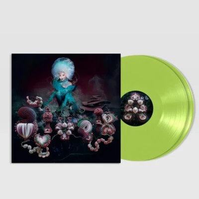Björk Fossora Very Limited Edition Album Lime Green Vinyl 2xLP In Hand ready - Image 1 of 4